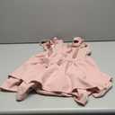 SHENHE Girl's Ruffle Hem Layered Sleeveless Dress Bow Cute Flare Short Dresses Size 13Y