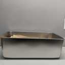 Stainless Steel Cat Litter Box, 23.6"x15.8"x8" XXL Stainless Steel Litter Box 8 inch Deep, Extra Large Metal Litterbox for Big Cats, Non Stick Surface, Easy to Clean, High Sided