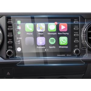 Karltys [Upgrade] 2 Pack 2020-2023 Toyota Tacoma 8 Inch Screen Protector[No Glare & Fingerprint] for Models SR5/Trail/TRD/Limited Touchscreen, 9H Tempered Glass Navigation Screen Cover