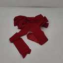 Large Christmas Tree Topper Bow,17.7 x 35.8 Inch Red Velvet Ribbon Bows with Long Streamer for Xmas Decorations Front Door Window Fireplace Home Decor (Red)