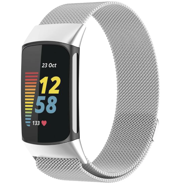 WITHit Stainless Steel Mesh Band for Fitbit Charge 5