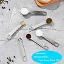 20-Piece Measuring Cups and Spoons Set, Nesting Stainless Steel Measuring Cups Spoons with Plastic Measuring Cup for Dry and Liquid Ingredients, Kitchen Cooking & Baking Gadgets