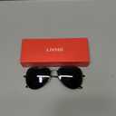 livho Sunglasses for Men Women Aviator Polarized Metal Mirror UV 400 Lens Protection