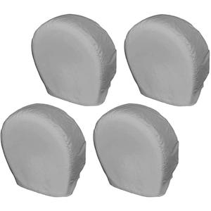Explore Land Tire Covers 4 Pack - Tough Wheel Protector for Truck, SUV, Trailer, Camper, RV Universal Fits Tire Diameters 23-25.75 inches, Charcoal