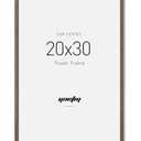 Yaetm Minimalist 20x30 Frame  Brown Walnut, Solid Wood 20x30 Poster Frame for Picture & Art Print, Lightweight, Horizontal and Vertical Wall Hanging for Photo Gallery (Single, Walnut)