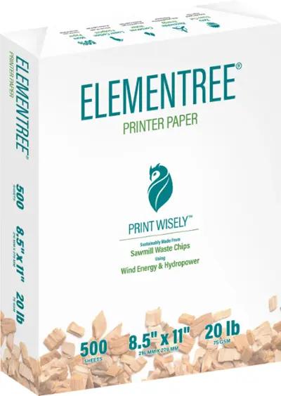 Elementree - Sustainable Printer Paper For Everyday Printing and Copying, 8.5 x 11 20lb/ 75gsm 500 Sheets Per Ream (00918) - White
Rating 4.8 out of 5 stars with 2148 reviews
4.8
(2,148 reviews)