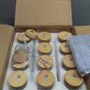 12 Set Teacher Appreciation Gifts Bulk, 16 Oz Glass Cups with Lids Straws Brushes and Gift Cards for Teacher Thank You Birthday Graduation Christmas Retirement Gifts