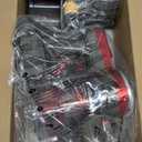 WLOTPO Lightweight Stick Vacuum Cordless Rechargeable with Power Suction, Up to 35 Mins Runtime, Hardwood Floor Vacuum for Pet Hair, Carpets, Tile(Gray Red)