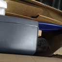 AutoExec Reach Desk Back Seat Car Desk for Your Vehicle Workstation and Mobile Office, Blue, with Phone Mount and Suction Phone Mount