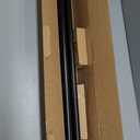 KAMANINA 1 Inch Double Curtain Rod 66-120 Inch, Heavy Duty Dual Rods, Black