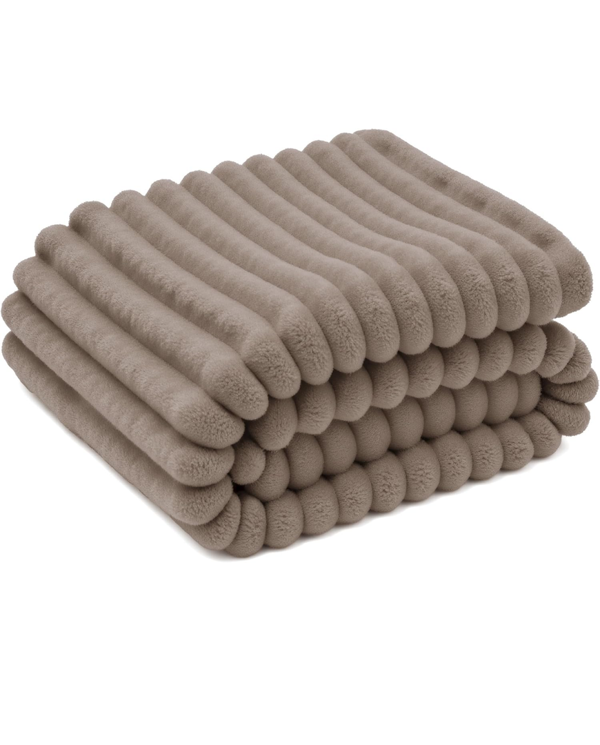 Bedsure GentleSoft Light Brown Fleece Blanket for Couch - Cozy Soft Blankets for Women, Cute Small Throws for Girls, 50x70 Inches