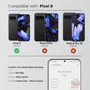 GREEN FUSION Rear Back Glass Cover Replacement Compatible with Pixel 9, with Repair Tools + Instruction, Peony