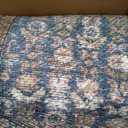 Loloi Amber Lewis Billie Collection, Ocean & Brick 3'-6" x 5'-6" Area Rug Antique & Distressed Accent Rugs for Living Room, Bedroom, Entryway & Hallway, No Shed High Traffic Area Home Decor Rug