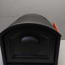 Step2 Town-to-Town XL Post-Mount Mailbox, Weather Resistant, Large Outdoor Mailboxes, Made of Durable Plastic, Easy to Install, USPS T4 Sized Mailbox, Flag Included, Onyx Black