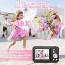 Digital Camera for Kids,1080P 48MP Point and Shoot Digital Cameras with 32GB Memory Card and 16X Digital Zoom Kids Camera, Compact Portable Small Gift for Boys Girls Teenager