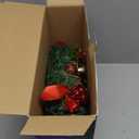 Christmas Advent Wreath - Red Berry Season Centerpiece Decor - Advent Candle and X-mas Candles Decorations