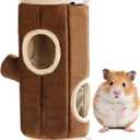Mini&moe Hamster Hideout - Warm Hamster House Cozy Sleeping Chew Proof Small Animal Hut Cage Accessories for Dwarf Gerbil, Rat, Hedgehog, Sugar Glider