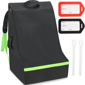 Car Seat Bags For Airplane Travel, 600D Thickening Oxford Cloth Durable Car Seat Travel Bag For Air Travel Carseat Cover with Shoulder Straps and 2pcs Luggage Tags For Airplane