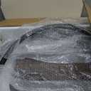 C Shaped Wooden top Heavy Duty Side end Table TV Tray Table for Couch Double Bent Tubes 2 Large Trays 2 Tier (plus)