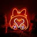 Cute Corgi Neon Sign USB Powered for Wall Decor, Corgi Dog Neon Sign Dimmable LED Neon Light Sign for Bedroom Home Decor Birthday Gift for Corgi Lover