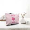 Nogrit Dancing Queen Dance Gifts - Disco Ball Bag - Hot Pink Dancer Makeup Bag