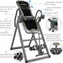 Innova Health and Fitness Inversion Table with Adjustable Headrest, Reversible Ankle Holders, and 300 lb Weight Capacity