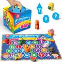 Coogam Mystery Surprise Box, Fine Motor Letter Matching and Sorting Game, 26pcs Alphabet Educational Montessori Learning Toy Gift for Preschool Kindergarten 3 4 5 Year Old