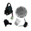 XDF Ignition Cap, Powersports Gas Cap, Silver, Metal Plastic, Chrome, Compatible For Yamaha XJR400 1996-2002, XJR1200 1994-1998, XJR1300 1994-1998, YZF600R 1996-2003, YZF1000 1997-1998, Motorcycle