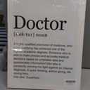 LEXSIVO Doctor Definition Print Canvas Wall Art Home Office Decor Modern Minimalist Doctor Painting 12x15 Canvas Poster Framed Ready to Hang Healthcare Artwork