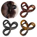 3.3 Inch Hair Claw Clips, Unbreakable No Slip Matte Neutral Claw Clip for Women's Thin & Medium Thick Fine Hair, 3 Pack