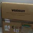 VOLISUN Low Profile Ceiling Fans with Light and Remote, 23.6in Fandelier Ceiling Fan with Light, 3000K-6500K Dimmable Flush Mount LED Ceiling Fan Light, Modern Ceiling Fan Light for Bedroom