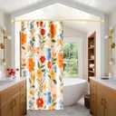Gold Curved Shower Curtain Rod,35-76 Inches Adjustable Length Curved Shower Rods Round Shower Curtain Rod Rust Proof Stainless Steel Curved Shower Rods For Bathroom