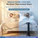 Bed Cooling System for Hot Sleepers, Quiet Under Sheets Bed Fan for Better Sleep,Fits Mattresses Up to 25.2" Tall, Night Sweats Relief, Single-Zone Mattress Cooling, Energy-Saving AC Alternative, no