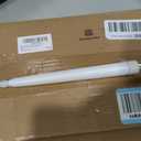 Baquler 50 Pcs 8.5 Inch LED Flameless Taper Candles Bulk Battery Operated Taper Candles Flickering Candlesticks for Wedding Church Valentines Day Table Decoration