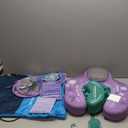 Mambobaby Float Upgrade Add Tail Baby Float with Canopy for Infant Waist Swimming Ring Swim Trainer Non-Inflatable Floats Toys with Adjustable Safety Strap (Purple Mermaid)