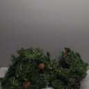 TURNMEON Dual Color Change 9 Ft Prelit Christmas Garland Remote Control Warm White & Multicolor Lights Timer 8 Modes Cedar Garland Christmas Decorations Thick Branch Berries Pinecones Indoor Outdoor