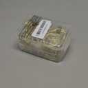 Hotop 60 Pieces 1.26 Inch Metal Drapery Curtain Rings Curtain Hanging Rings and 60 Pieces Metal Drapery Pin Hooks for Drapes Window Door Shower (Gold)