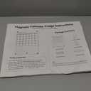 IDEATECH Acrylic Magnetic Fridge Calendar Magnet Strong, Clear Dry Erase Board Calendar for Refrigerator, Vertical 2in1 Monthly Planner & to Do List for Fridge, Whiteboard Organizer House Decor,White