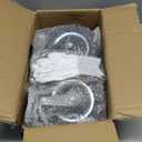 Heavy Duty 8 Inch Caster Wheels Set of 4 Industrial Swivel Locking Casters with Brake 3200 Lbs Load Capacity Rubber Wheels for Cart, Furniture, Workbench Outdoor Black Castors, Includes Bolts & Screws