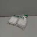 carrotez 2 Compartment Small Snack Containers, Mini Snack Containers for Mini Fridge, Small Divided Food Storage Containers, Airtight Lids, Reusable, 1.1 cup, 2 PACK (White)