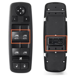11 Pins,2 Auto Power Window Switch for 2013-2019 Dodge Journey | 2013-2014 Dodge Charger | 2012-2014 Chrysle 300,Driver Side Master Front Left Window Door Lock Control Button 68139805AA 68139805AB