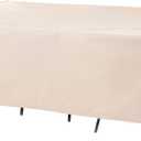F&J Outdoors Patio Furniture Covers, Beige, 86"W x 44"D x 27.5"H | Heavy Duty Rip-stop Fabric, Durable, Waterproof, Anti-UV, Windproof, Tear-resistant, Fade-resistant, All-season, All-weather