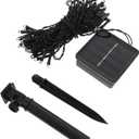 Mikikit Solar String Lights Waterproof Outdoor LED Solar Hanging Lights 7m 50 LEDs 8 Modes Warm White for Garden Patio Wedding Party Decoration