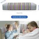 Adjustable Buckwheat Hull Pillow for Neck Pain Relief (21x8x4in) Natural Cooling Cervical Support Organic Pillow for Side & Back Sleepers with Night Sweats (Grey)