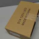 S14 Replacement 2W LED Edison Light Bulbs Plastic Shatterproof Waterproof Decorative Filament Halloween Bulbs E26 Base for Indoor Outdoor Patio String Light, 15 Pack (Purple)