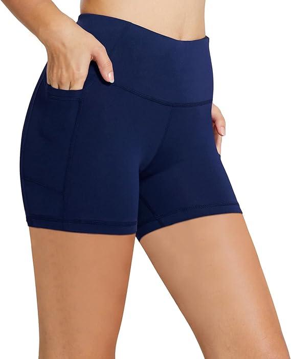baleaf Women's 8"/ 5"/ 3" Biker Shorts High Waist Yoga Workout Gym Running Volleyball Spandex Shorts with Pockets Size L baleaf Women's 8"/ 5"/ 3" Biker Shorts High Waist Yoga Workout Gym Running Volleyball Spandex Shorts with Pockets Size L