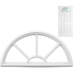 1 Pcs 22" x 10" Entry Door Frame Only Replacement for 1" Glass, White
