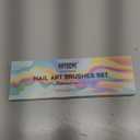 Artdone Nail Dotting Tools 6PCS Double-ended Nail Art Brushes Kit Nail Art Gel Polish Liner Brushes Design Pen For Nail Drawing And Nail Paint Brushes Small Detail Brushes (Black)