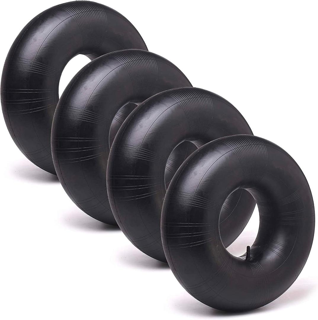 AR-PRO 13 x 5.00-6'' Heavy Duty Replacement Inner Tube with TR-13 Straight Valve Stem (4-Pack) - Compatible with Wheelbarrows, Razor Quad, Dirt Bike, ATV, Mowers, Hand Trucks and More