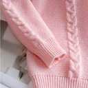 GORGLITTER Girl's Cable Knit Sweater Cardigan Long Sleeve Open Front Hooded Sweater Cute Fall Clothes, 10Y